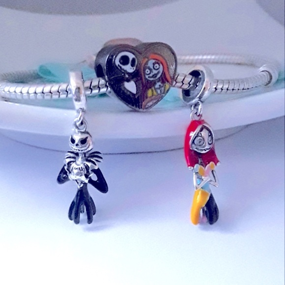 Nightmare before Christmas 3 charm set S925 Sterling Silver Pandora compatible - Picture 1 of 6